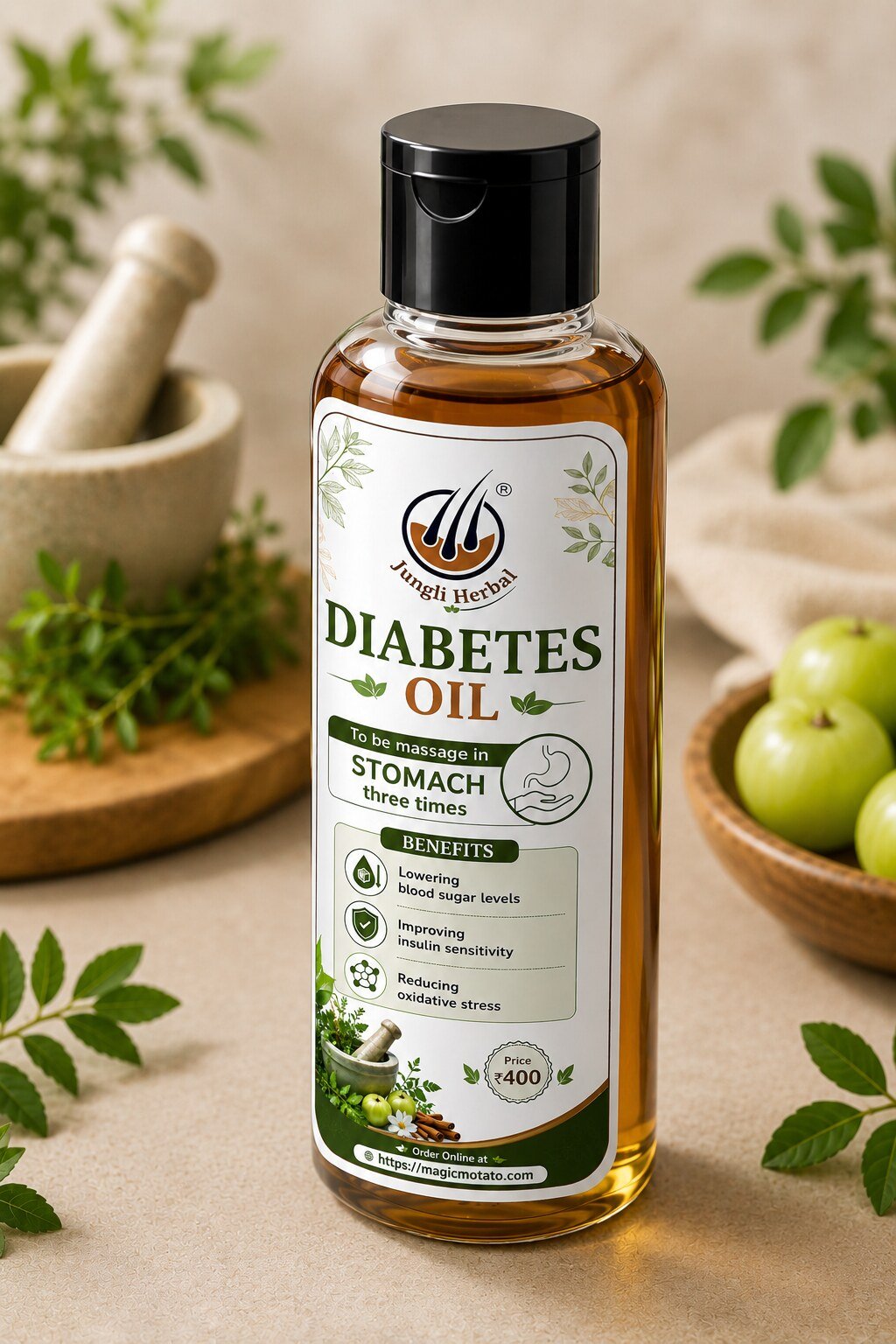 Jungli Herbal Diabetes Oil